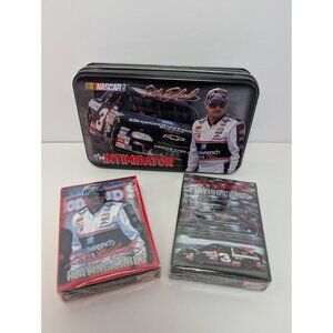 Dale Earnhardt Sealed Playing Cards in Tin Box * The Intimidator * 2 Decks